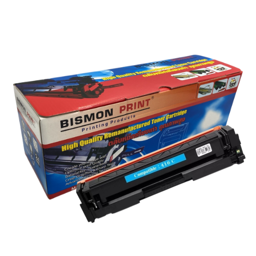 ตลับหมึกเทียบเท่า Toner Cartridge Compatible Canon 416 Cyan, CRG416 Remanufactured